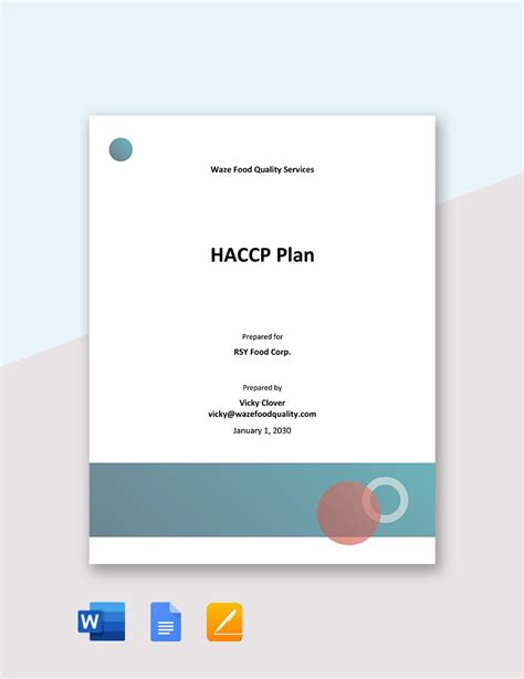 Free HACCP Plan Template PDF SafetyCulture, 52% OFF