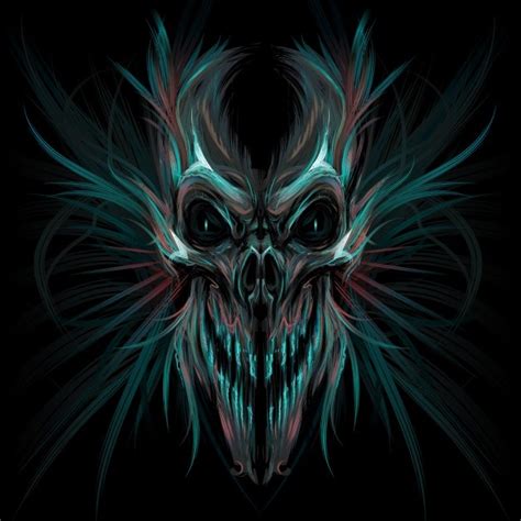 vector dark skeleton