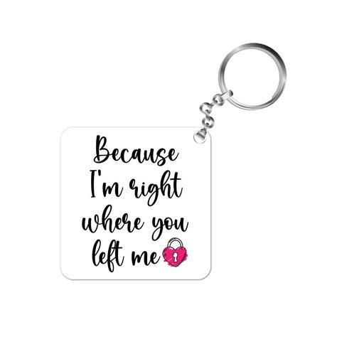 Taylor Swift Keychain Right Where You Left Me Key Chains Designer