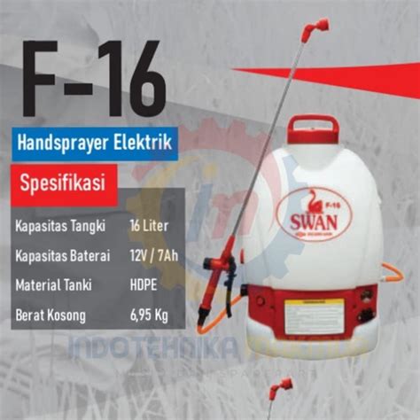 Jual SPRAYER SWAN F 16 ELEKTRIK SEMPROTAN ELEKTRIK SPRAYER HAMA SPREYER