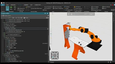 Kukasim 40 Kuka Robot Programming Boolean Search Example Youtube