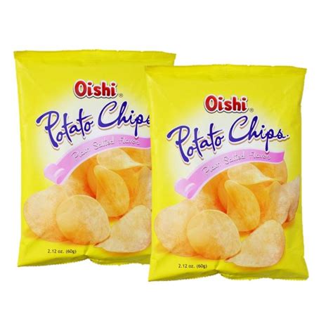 Oishi Natural Potato Chips Plain Salted 60g X 2 Lazada Ph