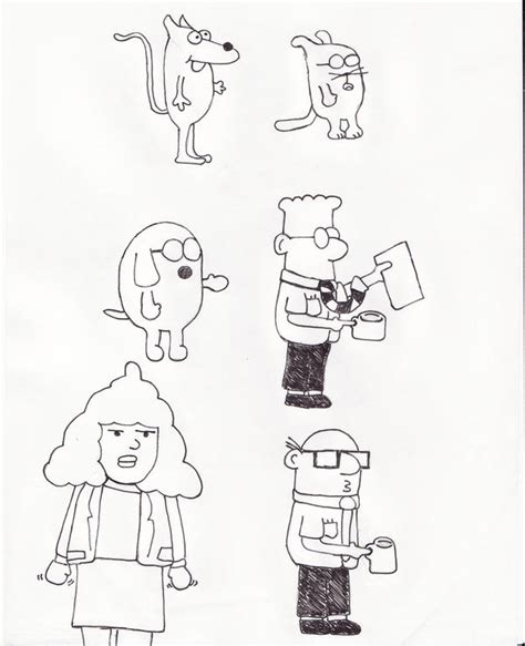 DILBERT characters 1 by AndWii on DeviantArt