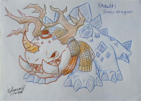 Snow dragon by Supermonsterfan on Newgrounds