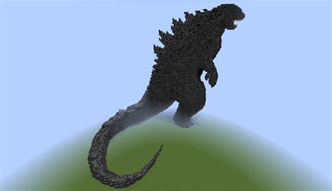 Godzilla Minecraft Statue