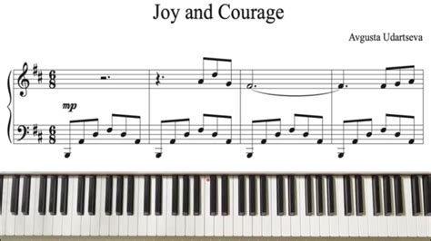 Joy And Courage Avgusta Udartseva Piano Tutorial Sheet Music