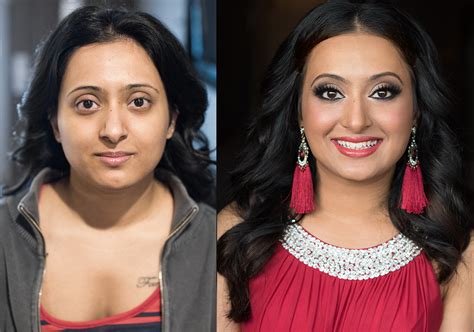 Indian Bridal Makeup Before And After