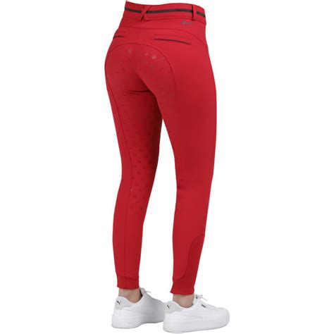 Sarina Full Grip Breeches Ribbon Red Spooks Riding Australasia