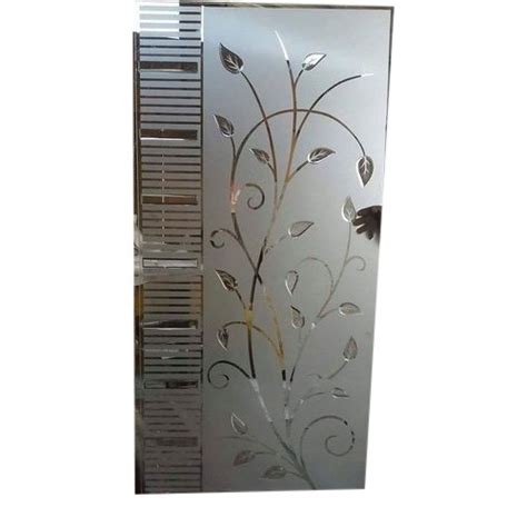 Acid Etched Door Glass For Doors Window Thickness 5 Mm At Rs 225