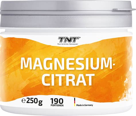 TNT Supplements Magnesium Citrat Pulver 250 G Ab 17 05