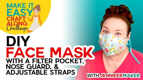 Diy Face Mask With Filter Pocket Make On A Cricut Or By Hand Youtube