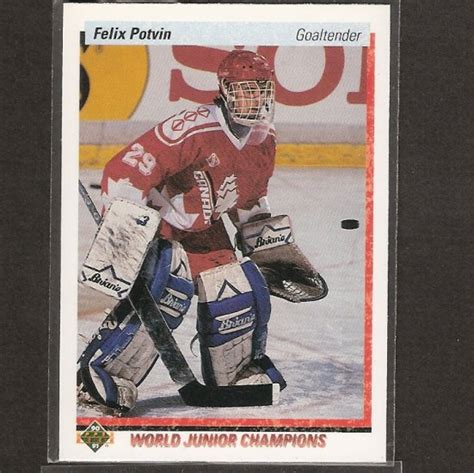 Felix Potvin 1990 91 Upper Deck Rookie Maple Leafs Islanders And Kings