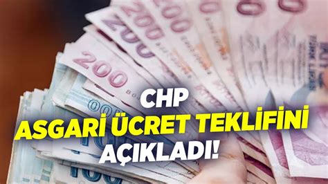 Chp Asgari Cret Teklifini A Klad Krt Haber Youtube