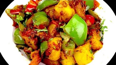 ALOO SHIMLA-MIRCH | bharatzkitchen