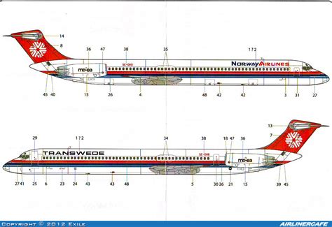 Lima November Decals McDonnell Douglas MD 80 12078 Airlinercafe