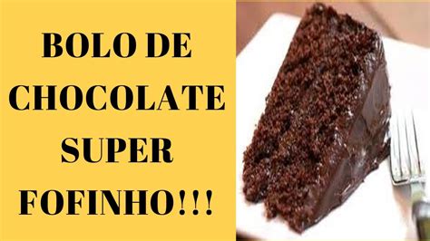 Bolo De Chocolate Super F Cil De Fazer Youtube