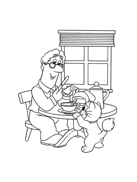 Postman Pat coloring pages