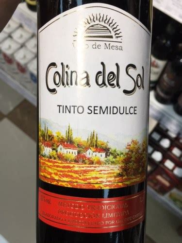 Colina Del Sol Tinto Semi Dulce Vivino Us