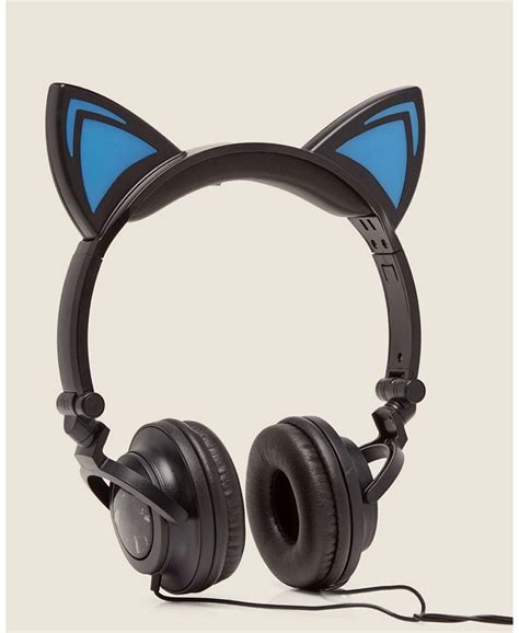 Gabba Goods Cat Led Light Up Wired Headphones Macys