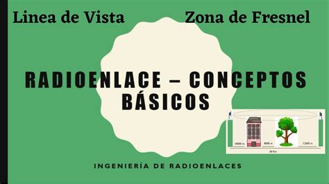 Radioenlace L Nea De Vista Zona De Fresnel Y Conceptos B Sicos Youtube