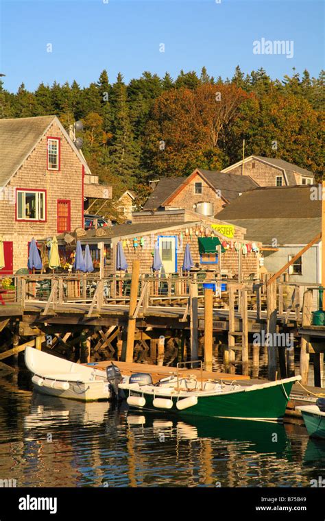 Harbor, Port Clyde, Maine, USA Stock Photo - Alamy