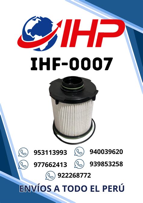 IHF 0007 FILTRO DE COMBUSTIBLE FOTON TUNLAND G9 G7 2021 2022 2023