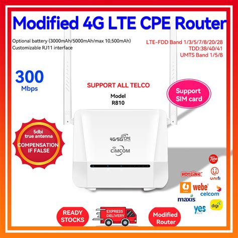 B R Modified G G Modem Unlimited Data Hotspot Wireless Router