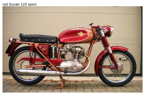 red Ducati 125 sport - Classic Italian Bikes