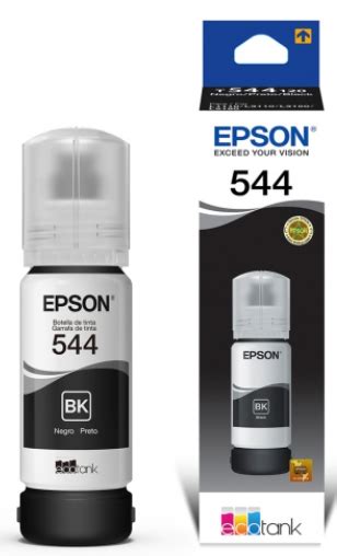 Botella De Tinta Epson T Color Negra T Al Ml Tel