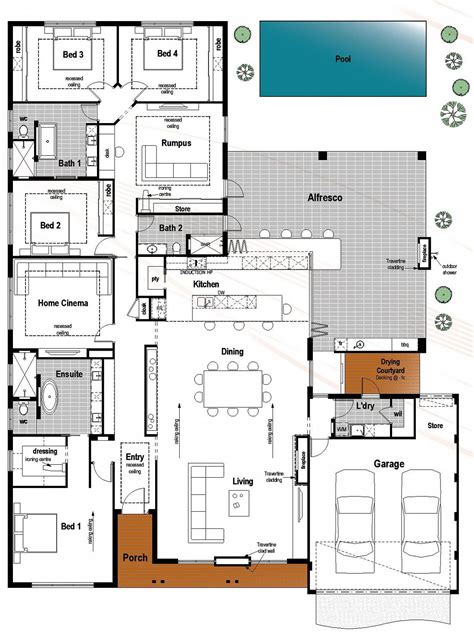 modern  bedroom house floor plans modern  bedroom house design june