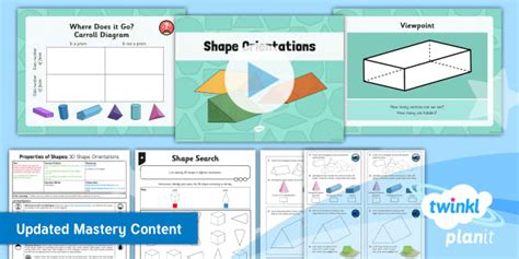 Planit Maths Y Properties Of Shapes Lesson Pack Shapes