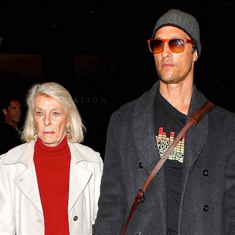 Matthew McConaughey and His Mom at the Airport | POPSUGAR Celebrity