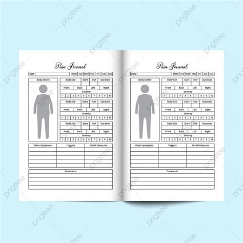 Pain Tracker Notebook PNG, Vector, PSD, and Clipart With Transparent ...