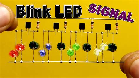 How To Make LED Flasher Using BC547 NPN Transistor YouTube