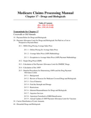 Fillable Online Medicare Claims Processing Manual Chapter On Drugs Fax