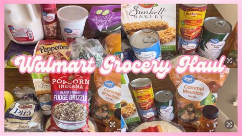 WEEKLY WALMART GROCERY HAUL MEAL PLAN YouTube