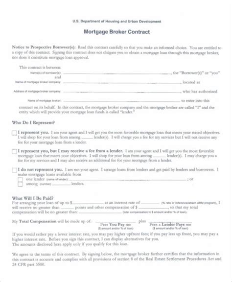 Mortgage Agreement Templates 11 Free Word Excel And Pdf Formats