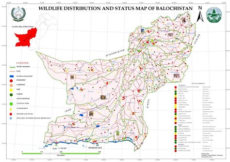 Wildlife Distribution and Status Map of Balochistan - Forestrypedia