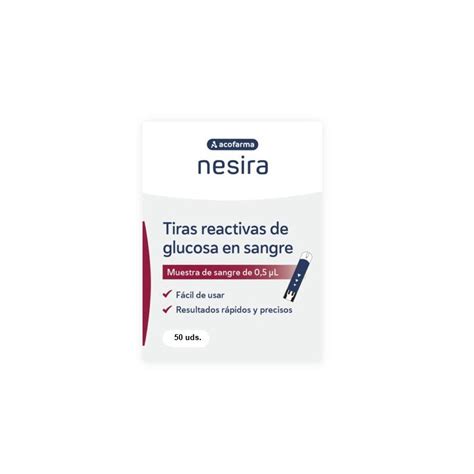 Tiras Reactivas De Glucosa Acofarma Nesira Control Preciso De La Glucemia