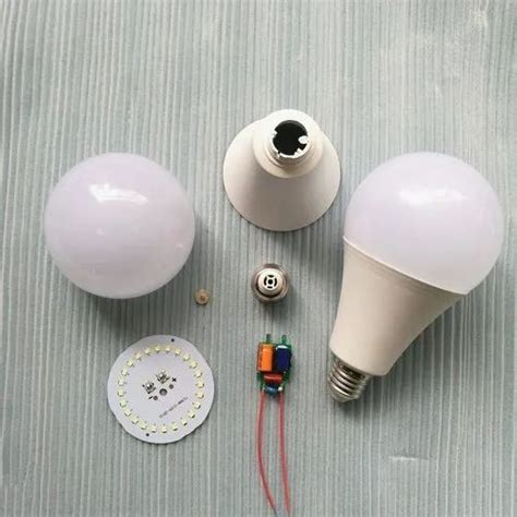 Round Plastic Led Bulb Raw Material For Indoor Led Bulb Power W At