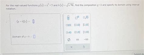 Solved For The Real Valued Functions G X X And H X X Chegg