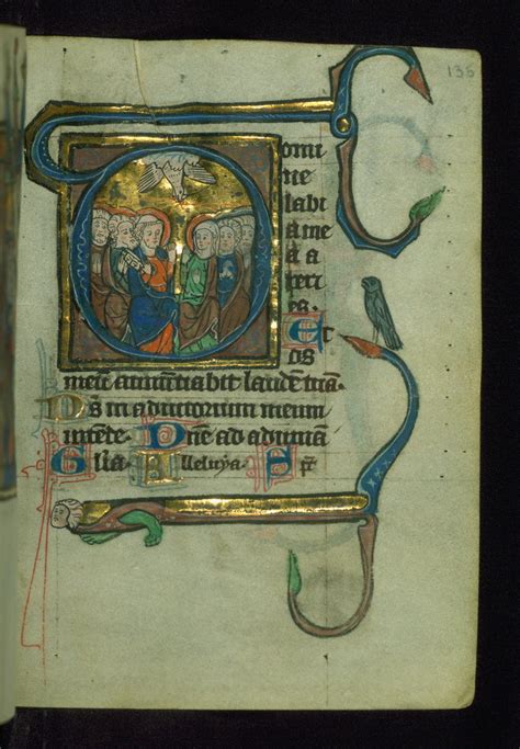 Book Of Hours Use Of Li Ge Initial D With The Penteco Flickr