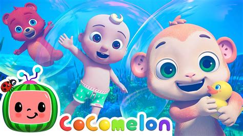 swimming song cocomelon animal time animals  kids youtube