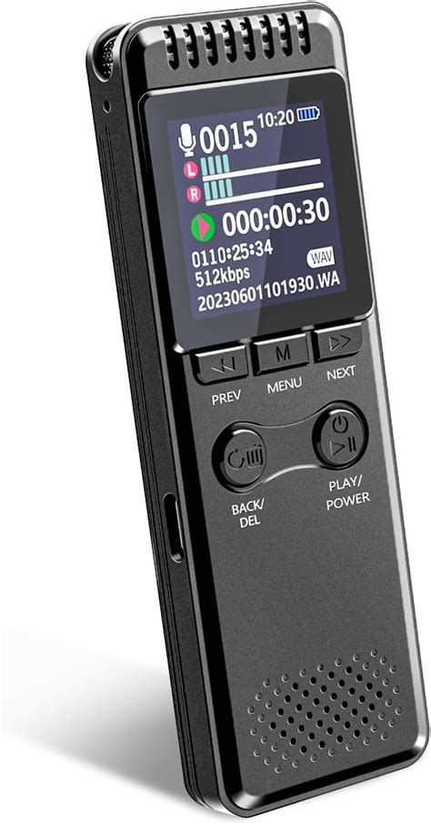 Gb Digital Voice Recorder Hours Long Lasting Battery Mah