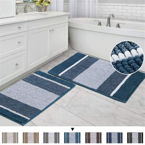 Walmart Bathroom Rugs Blue Mainstays Performance Bath Rug 23x39 Blue