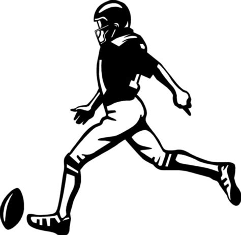 Football Kicker Silhouette at GetDrawings | Free download