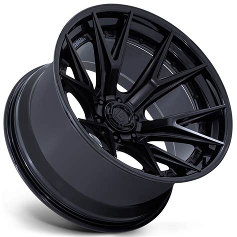 22" Fuel Wheels FC402MX Catalyst Matte Black with Gloss Black Lip Off ...