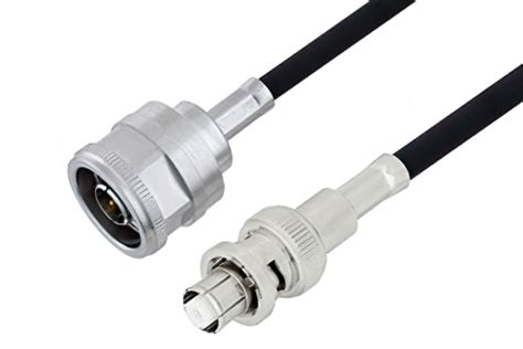 N Male To SHV Plug Cable 48 Inch Length Using RG223 Coax