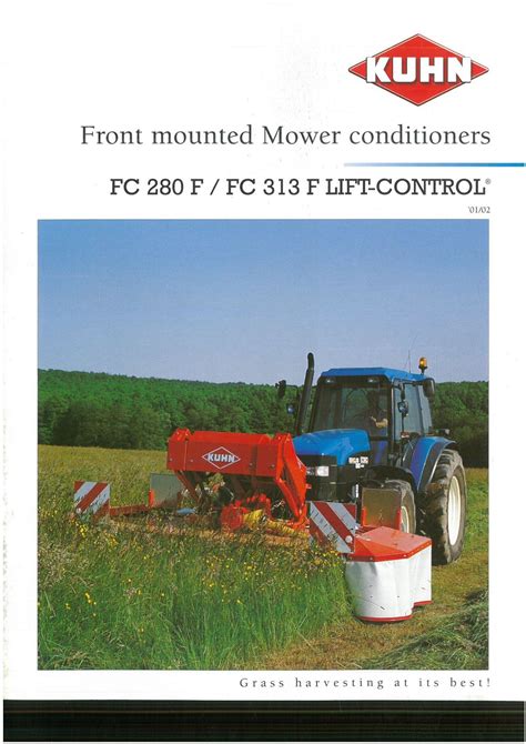 Kuhn Disc Mower Gmd 102 Series Lift Control Brochure