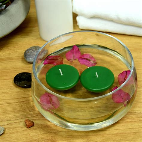 2 1 4 Inch Hunter Green Floating Candles 288pcs Case Bulk